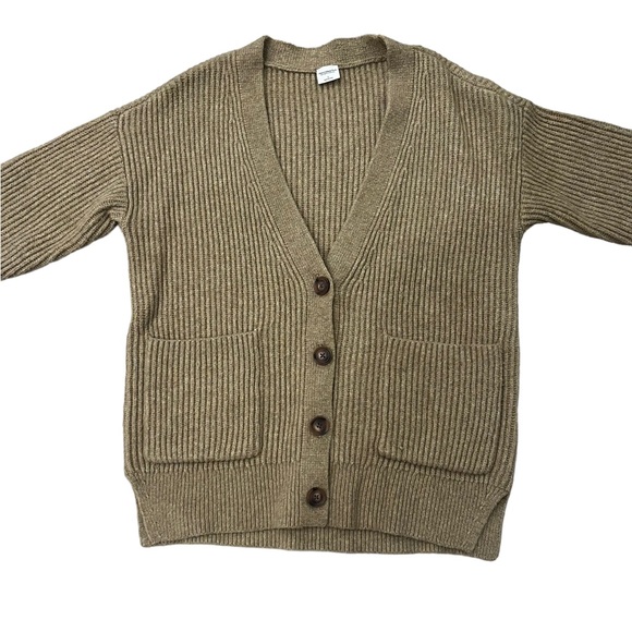 Abercrombie & Fitch Sweaters - Abercrombie & Fitch - Soft AF Oversized Cardigan Sweater in Brown/Tan Size S
